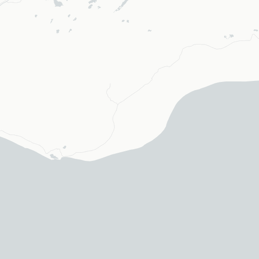 Map centered on Where the road classes change