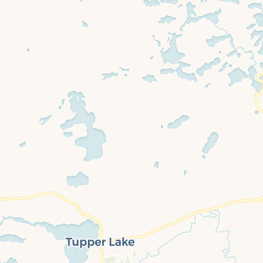 Map of Tupper Lake