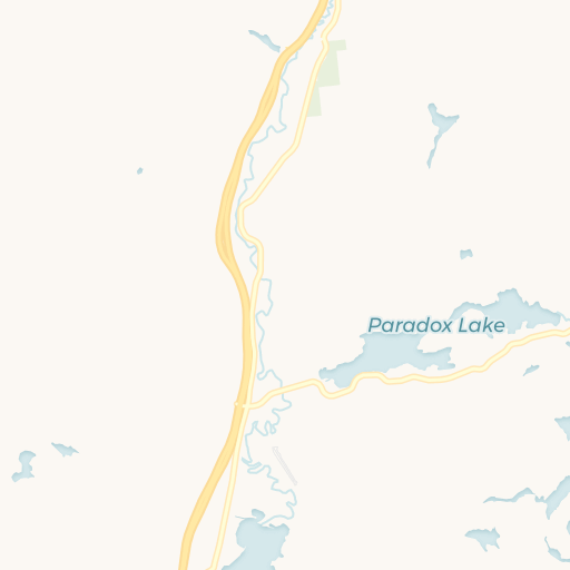 Map of Paradox Lake