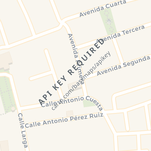 Mapa de ubicación — Avenida Pinal de la Juliana, en la urbanización La