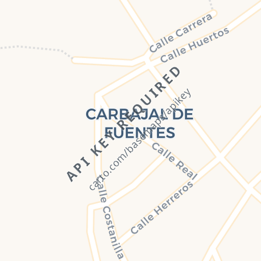 Mapa de ubicación — CALLE LOS HUERTOS, CARBAJAL DE FUENTES, León