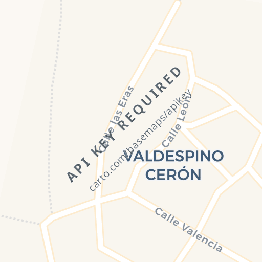 Mapa de ubicación — CALLE EL PLANTIO, VALDESPINO CERON, León