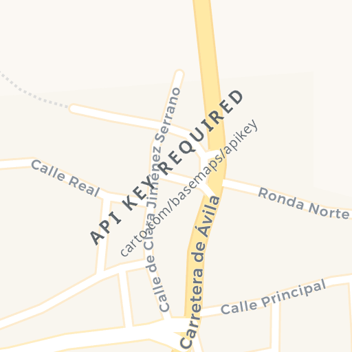 Mapa de ubicación — RONDA OESTE, SANTO DOMINGO DE LAS POSADAS, Ávila