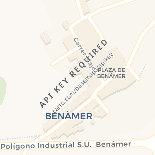 Mapa de ubicación — CALLE MAYOR, BENAMER, Alicante