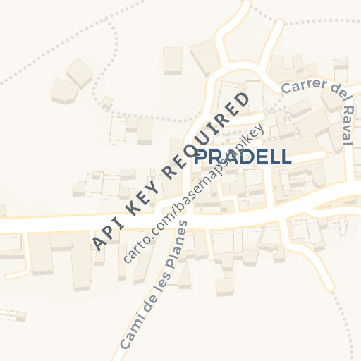 Mapa de ubicación — c/ De Dalt o de la Mata, núm., Pradell, Lleida