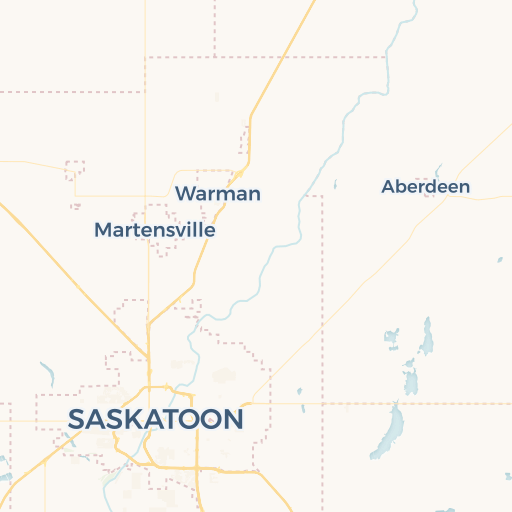 map of Saskatoon