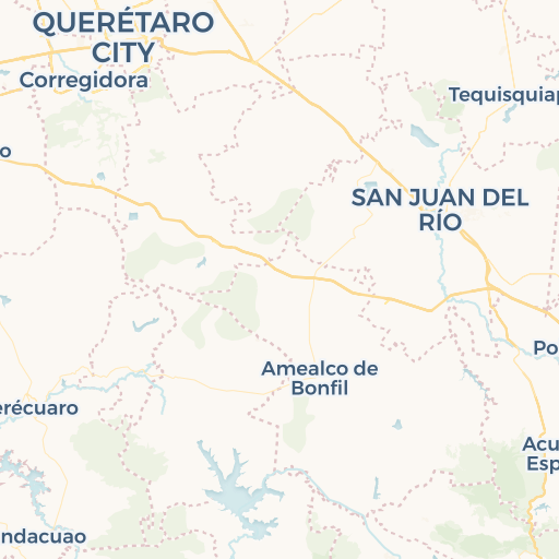 map of Santiago De Querétaro