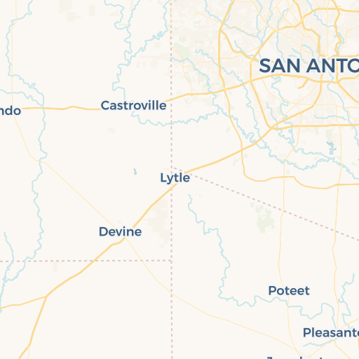 map of San Antonio