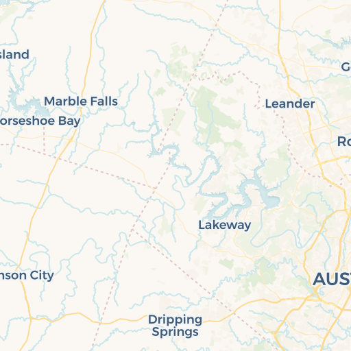 map of Dripping Springs