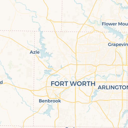 map of Fort Worth