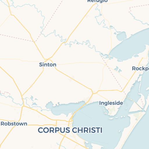 map of Corpus Christi