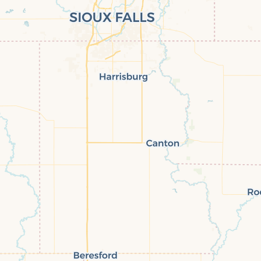 map of Sioux Falls