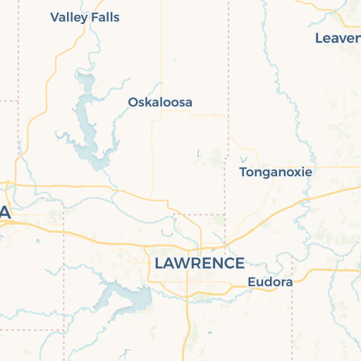 map of Lawrence