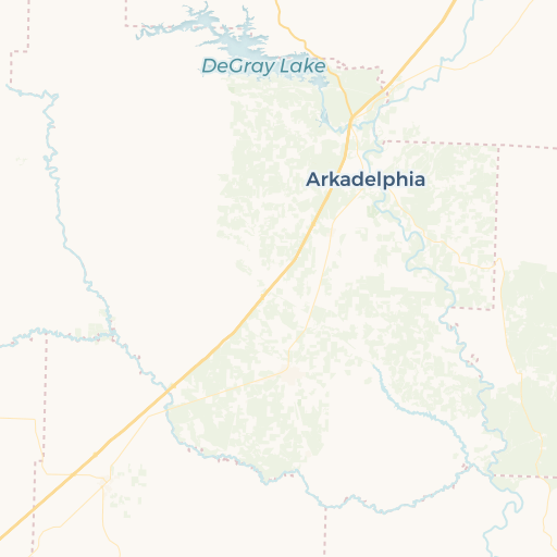 map of Arkadelphia