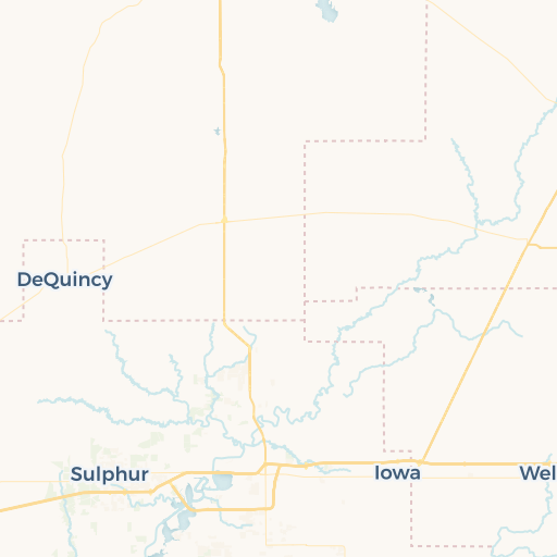 map of Lake Charles