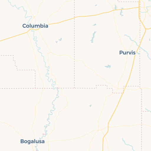 map of Hattiesburg
