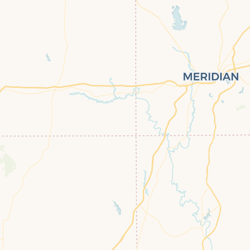 map of Meridian