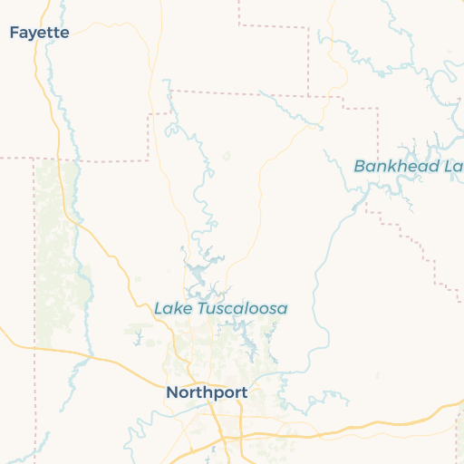 map of Tuscaloosa
