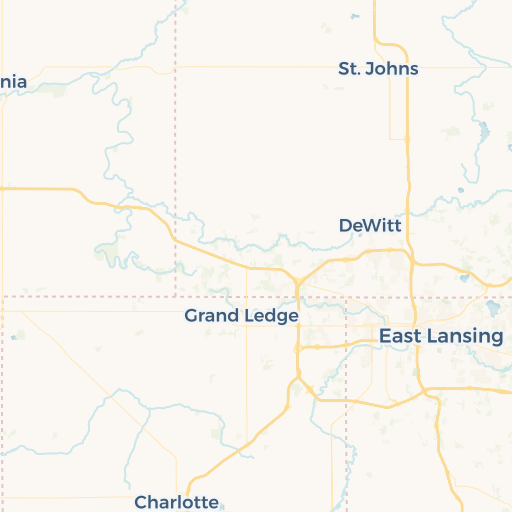 map of East Lansing