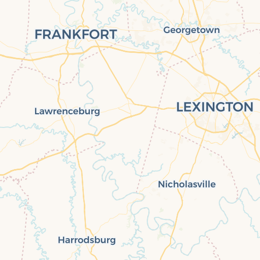 map of Lexington