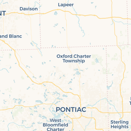 map of Lapeer