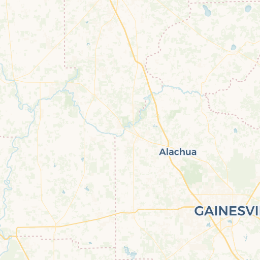 map of Alachua