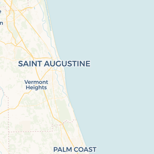 map of Saint Augustine
