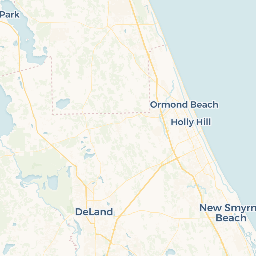 map of New Smyrna Beach