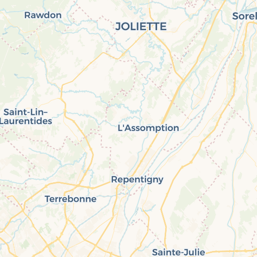 map of Terrebonne
