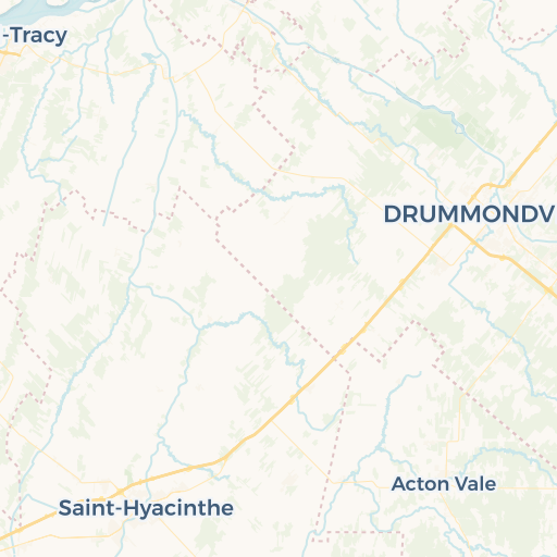map of Drummondville