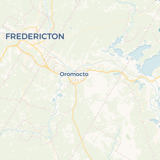 map of Fredericton