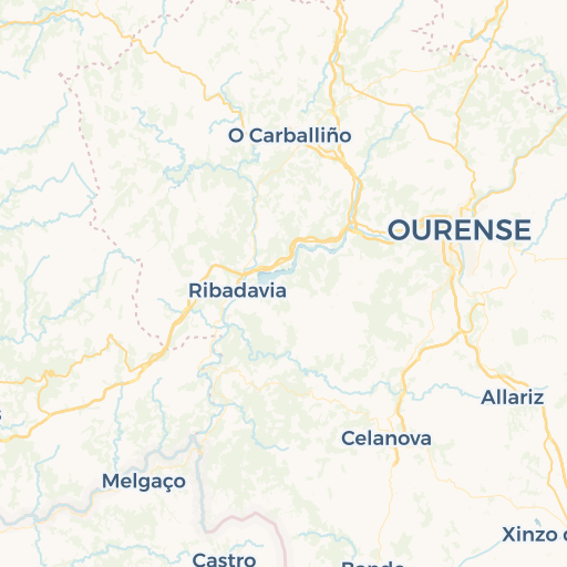 map of Ourense