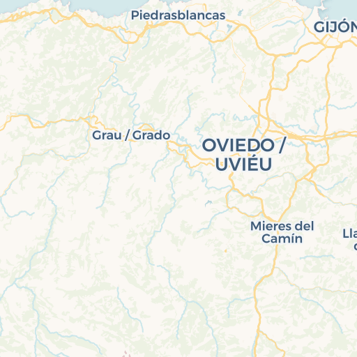 map of Gijón
