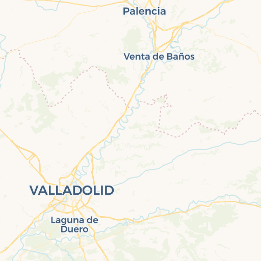 map of Palencia