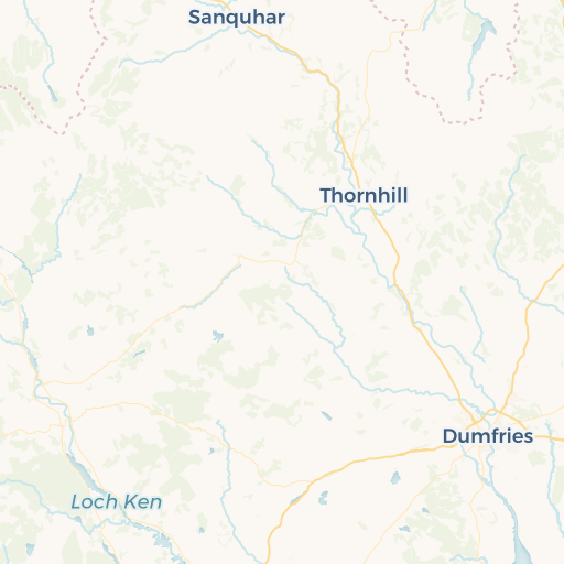 map of Dumfries