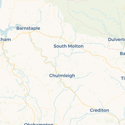 map of Okehampton
