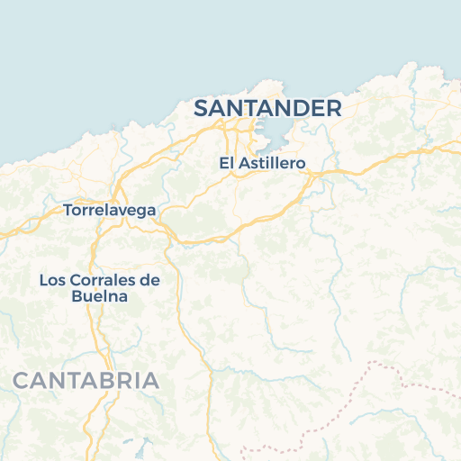 map of Santander