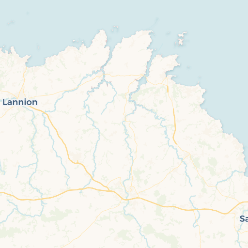map of Lannion