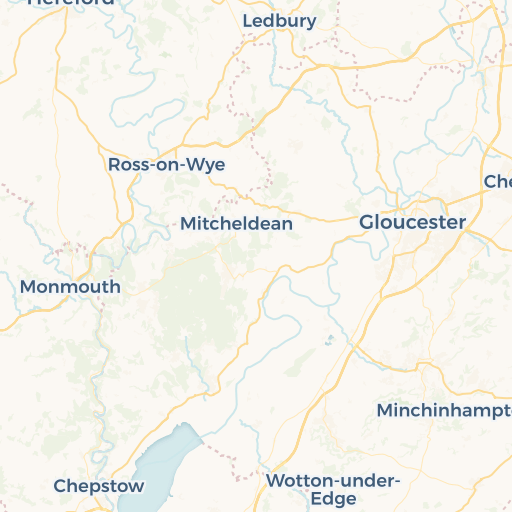 map of Cinderford