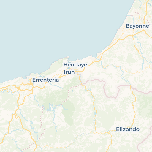 map of Biarritz
