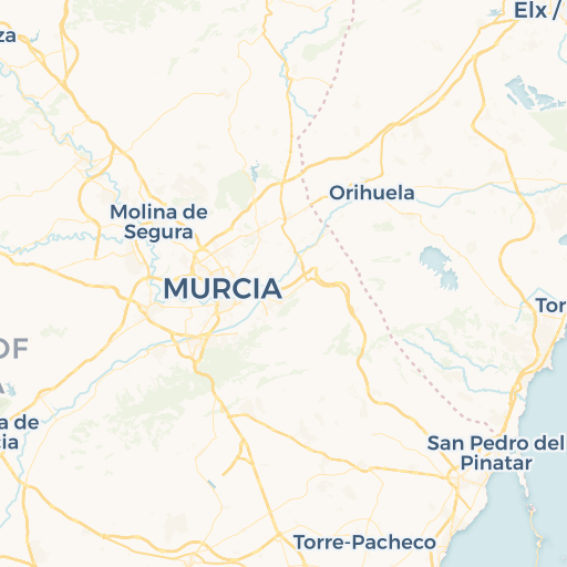 map of Murcia