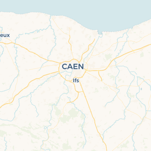 map of Caen