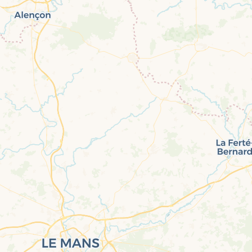 map of Le Mans
