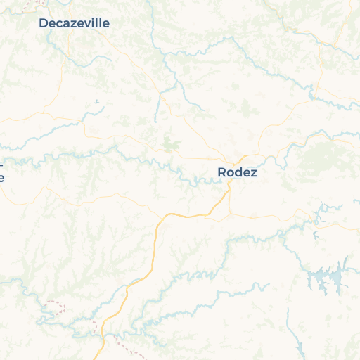 map of Rodez