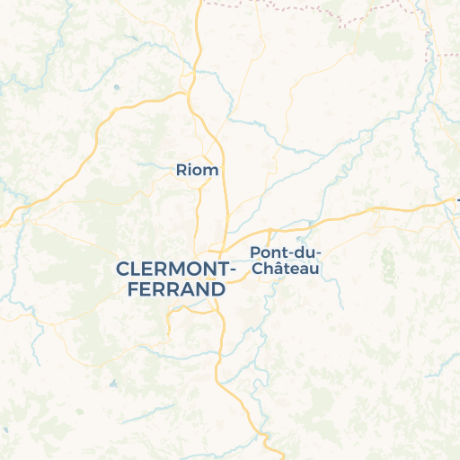 map of Clermont-Ferrand