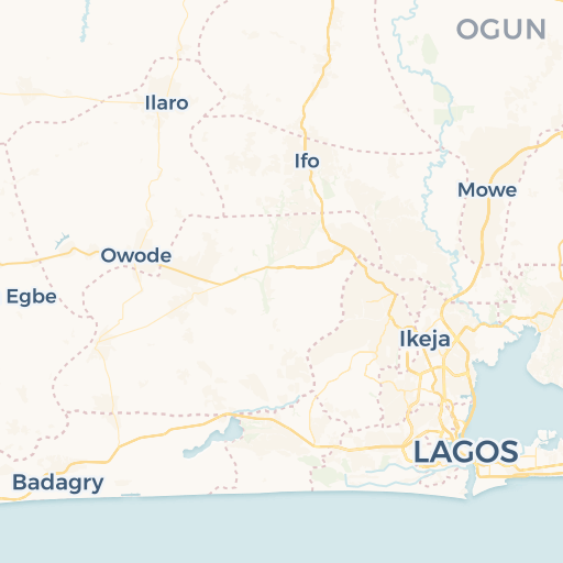 map of Lagos