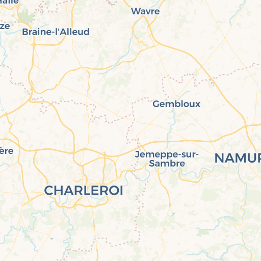 map of Namur