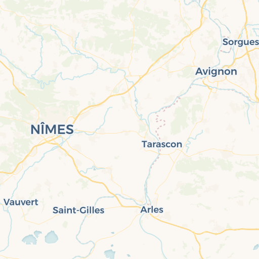 map of Nîmes