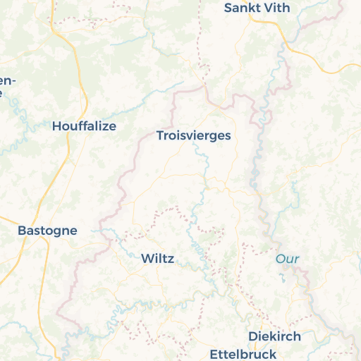 map of Bastogne