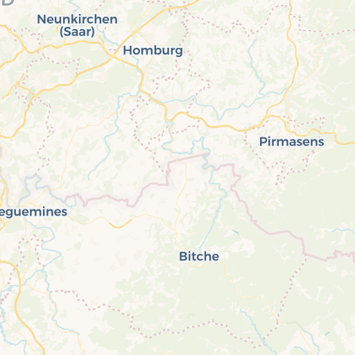 map of Sarreguemines